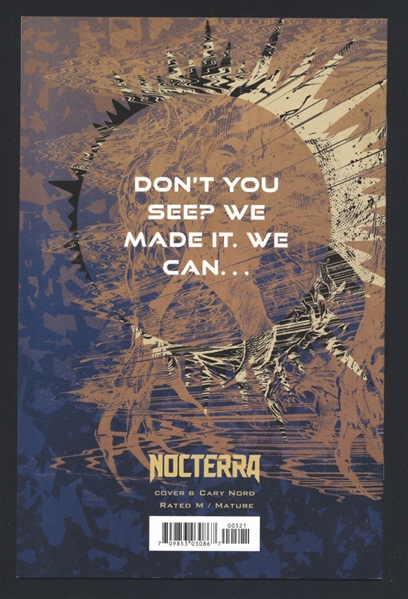 Nocterra #5/B NM 2021 Image Cary Nord Cover Comic Book