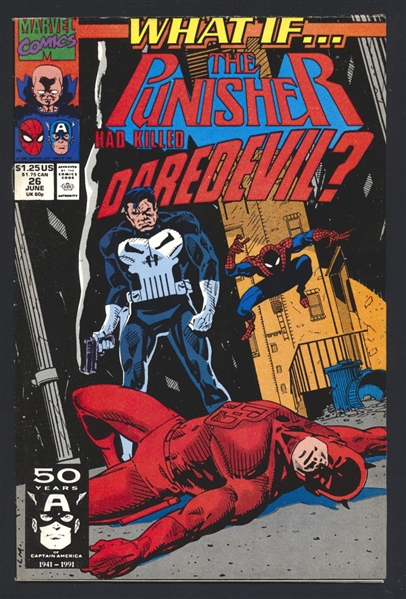 What If…? (V2) #26 FN Punisher Killed Daredevil 1991 Marvel Comic Book