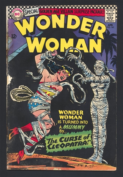 Wonder Woman (V1) #161 G Mummy Bondage Cover 1966 DC Comic Book