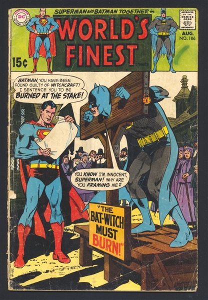 World's Finest Comics #186 FA Neal Adams 1969 DC Comic Book
