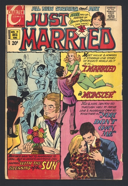Just Married #81 VG YOU DONT OWN ME 1971 Charlton Comic Book