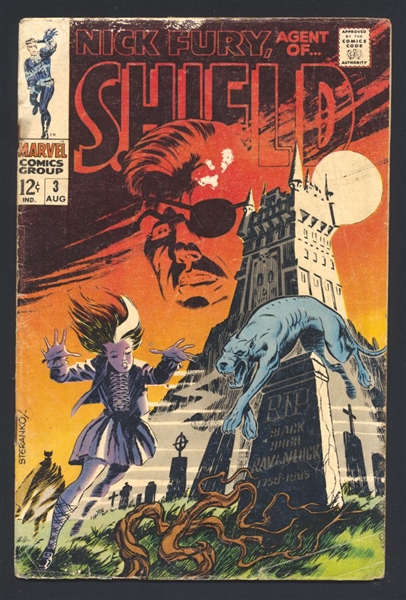 Nick Fury Agent of SHIELD (V1) #3 G Jim Steranko 1968 Marvel Comic Book