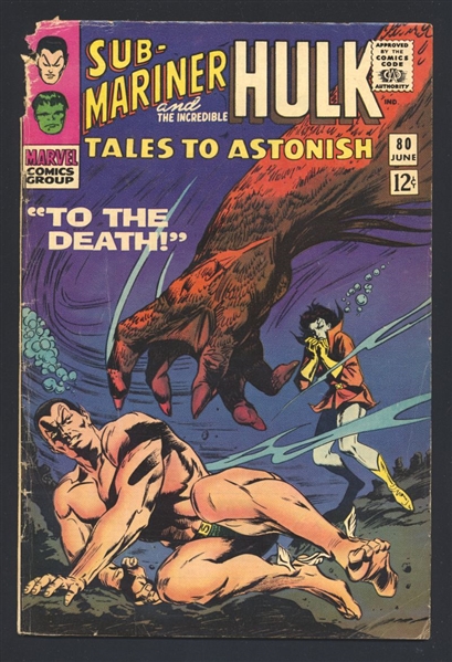 Tales To Astonish #80 G Gene Colan Jack Kirby 1966 Marvel Comic Book