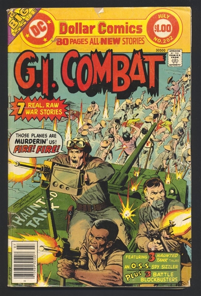G.I. Combat #202 G Neal Adams Cover 1977 DC Comic Book