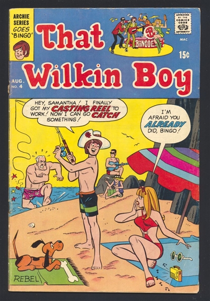 That Wilkin Boy #4 GVG Dan DeCarlo Swimsuit Cover 1969 Archie Comic Book