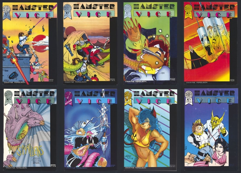 Hamster Vice SET #1-8 VF/NM 1986 Blackthorne Comic Book