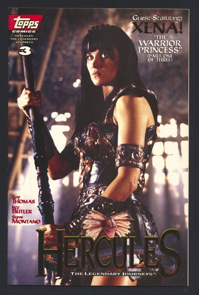 Hercules: The Legendary Journeys #3 NM Gold Logo Xena Photo Variant 1996 Topps