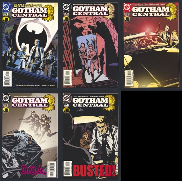 Gotham Central RUN #1-5 NM Ed Brubaker Greg Rucka 2003 DC Comic Book
