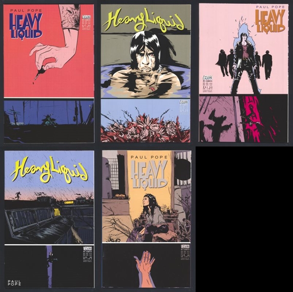 Heavy Liquid SET #1-5 VF/NM Paul Pope 1999 DC (Vertigo) Comic Book