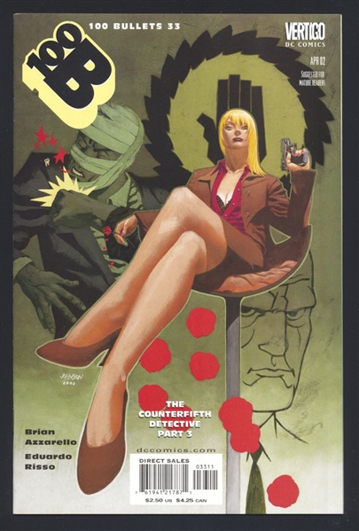 100 Bullets #33 VF/NM The Counterfifth Detective p3 2002 DC (Vertigo) Comic Book