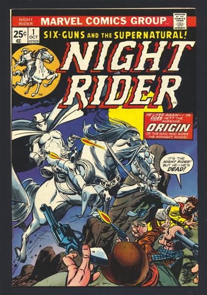 Night Rider #1 VF Western 1974 Marvel Comic Book