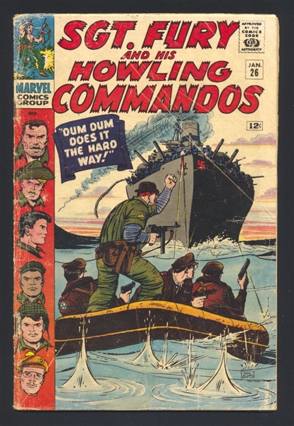 Sgt. Fury #26 G 1966 Marvel Comic Book