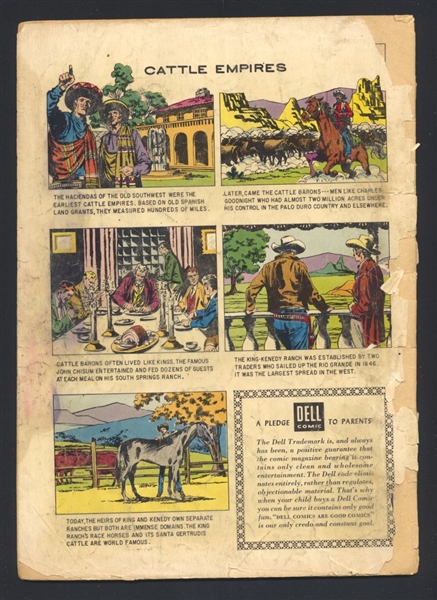 Gunsmoke #7/A FR 15 Cent Price Variant 1958 Dell Comic Book