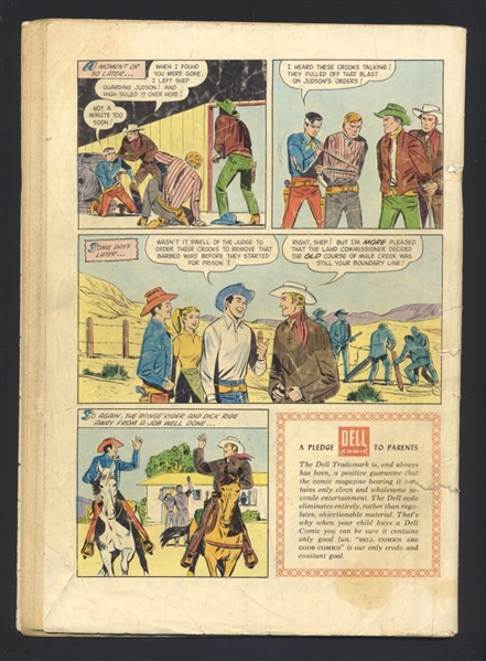 Flying A's Range Rider #11 FR 1955 Dell Comic Book