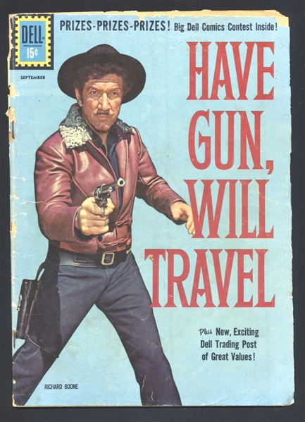 Have Gun, Will Travel #10 G Richard Boone Photo Cover 1961 Dell Comic Book