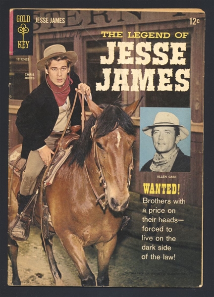 Legend of Jesse James #1 VG Photo Cover 1966 Gold KEy Comic Book