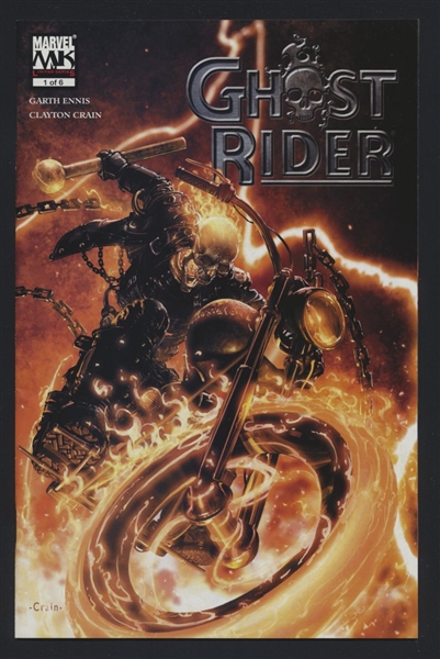 Ghost Rider (6th Series) #1 VF/NM Garth Ennis Clayton Crain 2005 Marvel