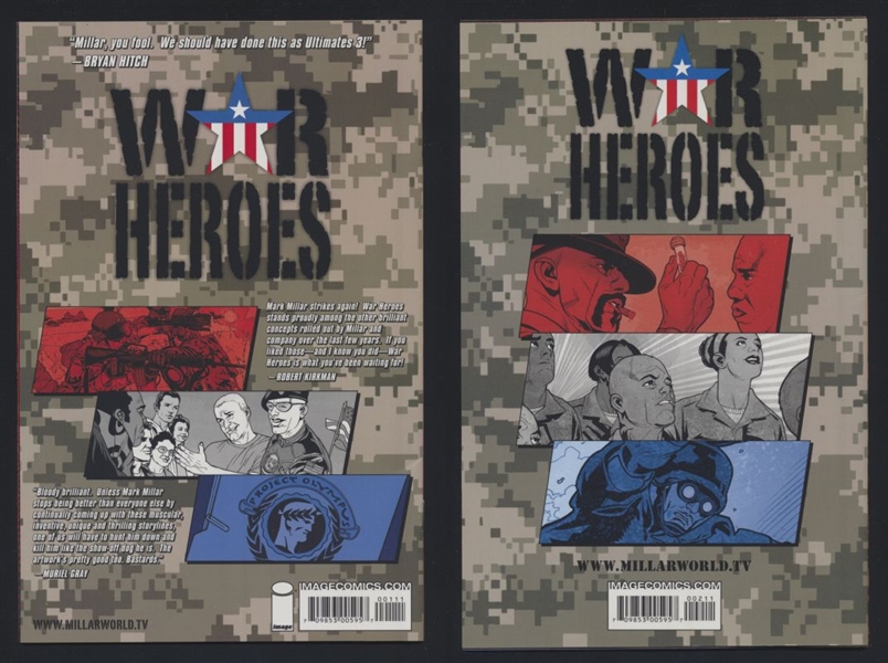 War Heroes RUN #1-2 NM 2008 Image Comic Book
