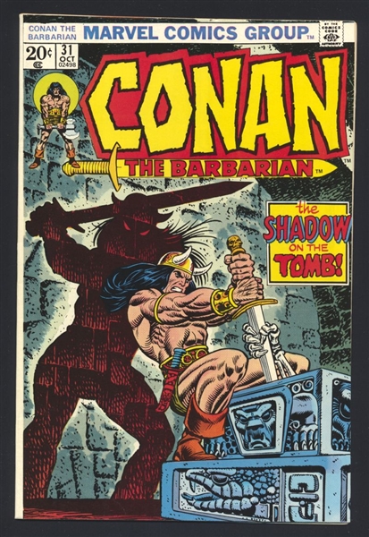 Conan the Barbarian #31 VF/NM John Buscema 1973 Marvel Comic Book