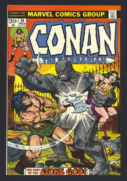 Conan the Barbarian #36 VF w/ Marvel Value Stamp 1974 Marvel Comic Book