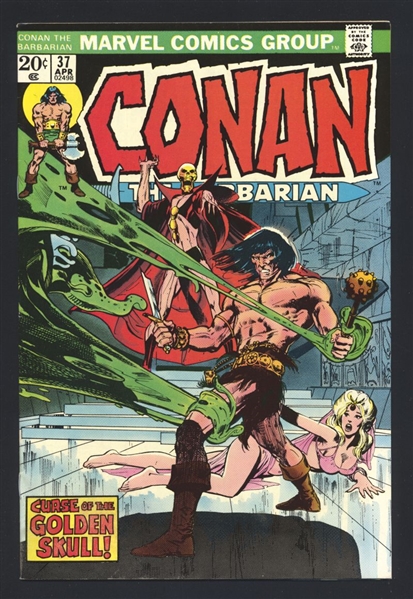 Conan the Barbarian #37 VF w/ Marvel Value Stamp 1974 Marvel Comic Book