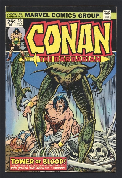 Conan the Barbarian #43 FN 1974 Marvel Comic Book