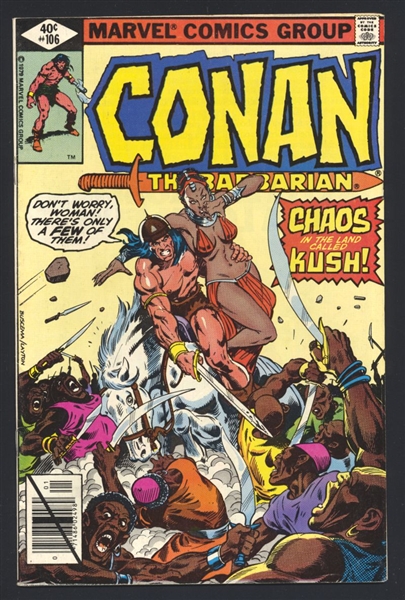 Conan the Barbarian #106 FN John Buscema 1980 Marvel Comic Book