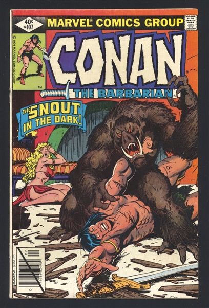 Conan the Barbarian #107 VG 1980 Marvel Comic Book
