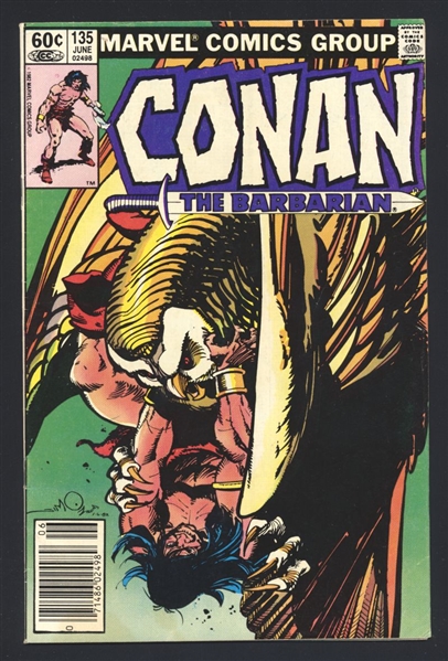 Conan the Barbarian #135 FN Silvestri Art NEWSSTAND 1982 Marvel Comic Book