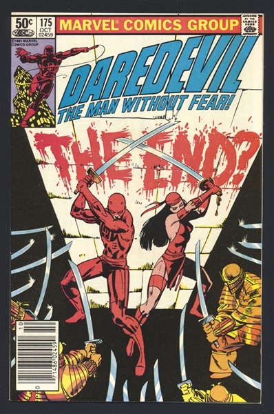 Daredevil #175 VF NEWSSTAND Frank Miller 1981 Marvel Comic Book