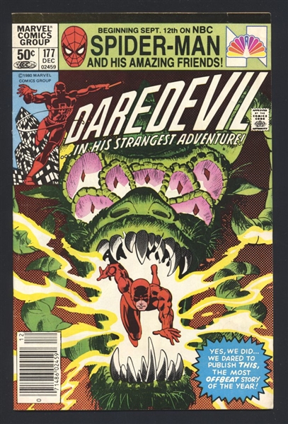 Daredevil #177 VGF NEWSSTAND Frank Miller 1981 Marvel Comic Book