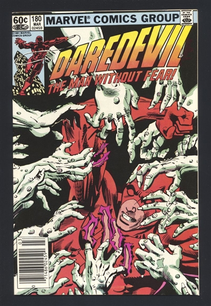 Daredevil #180 VF/NM NEWSSTAND Frank Miller 1982 Marvel Comic Book