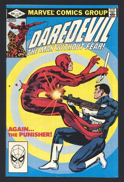 Daredevil #183 VF vs Punisher Frank Miller 1982 Marvel Comic Book