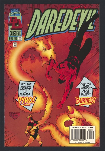 Daredevil #355 VF/NM vs Pyro 1996 Marvel Comic Book