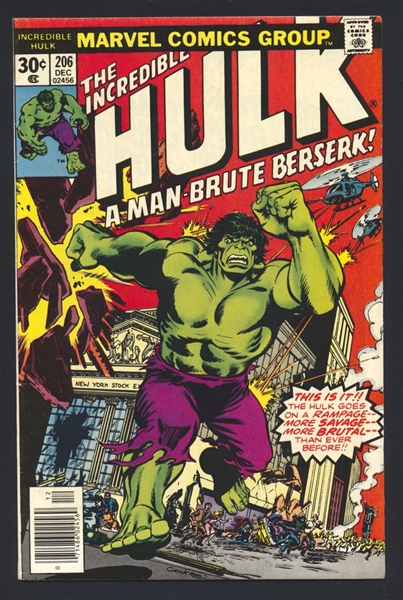 Incredible Hulk #206 FN 1976 Marvel Comic Book