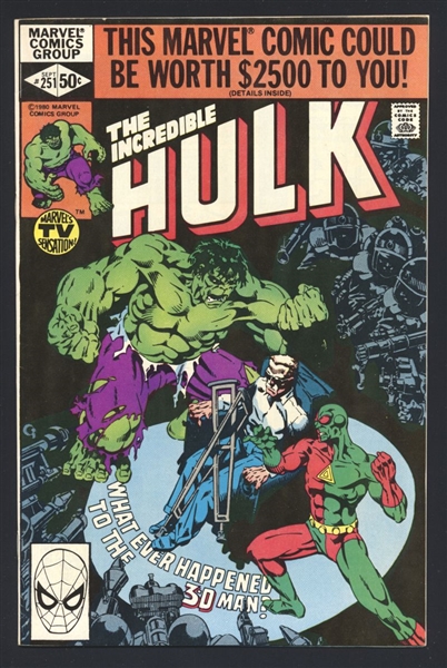 Incredible Hulk #251 VF 1980 Marvel Comic Book