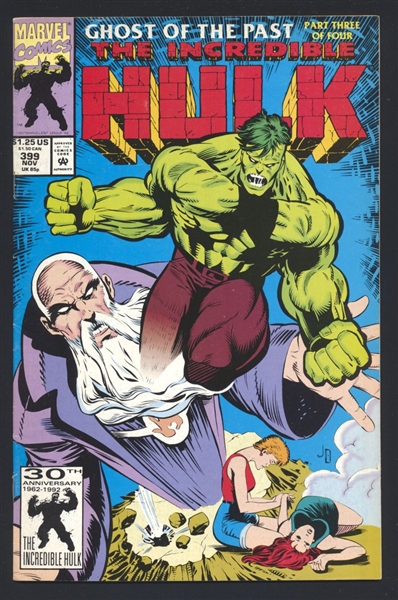 Incredible Hulk #399 FN Ghost of the ast p3 1992 Marvel Comic Book