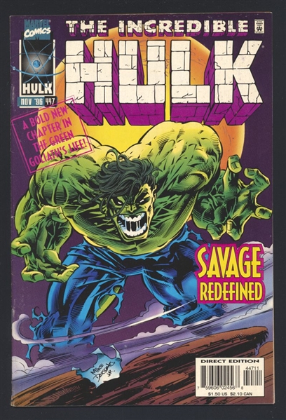 Incredible Hulk #447 FVF MIke Deodato 1996 Marvel Comic Book