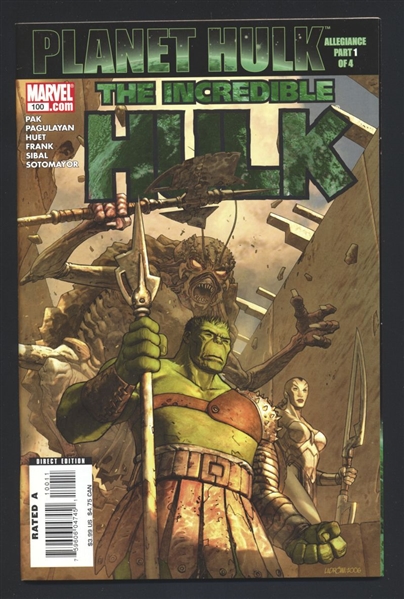 Incredible Hulk (V2) #100 NM Planet Hulk 2007 Marvel Comic Book