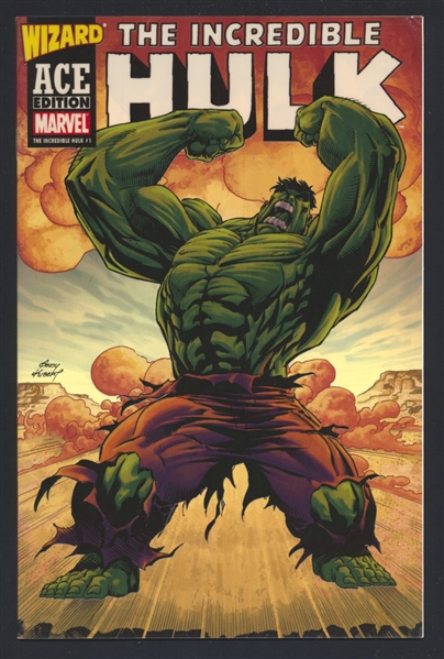 Incredible Hulk #1 VF Wizard ACE Edition Acetate Cover 2003 Marvel Comic Book