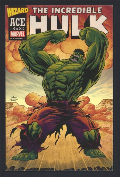 Incredible Hulk #1 FVF Wizard ACE Edition Acetate Cover 2003 Marvel Comic Book