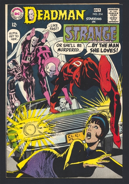 Strange Adventures #214 FN Deadman Neal Adams 1968 DC Comic Book