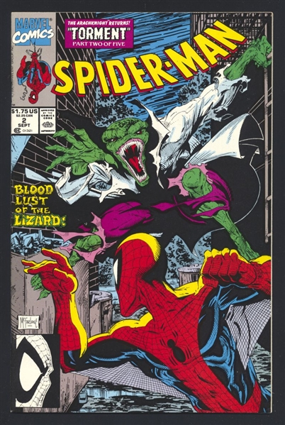 Spider-Man #2 NM Torment p2 Todd McFarlane 1990 Marvel Comic Book