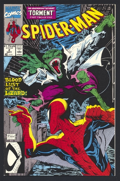 Spider-Man #2 VF/NM Torment p2 Todd McFarlane 1990 Marvel Comic Book