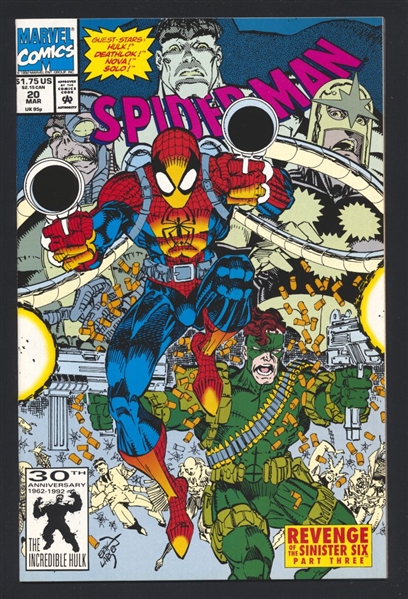 Spider-Man #20 NM vs Sinister Six 1992 Marvel Comic Book