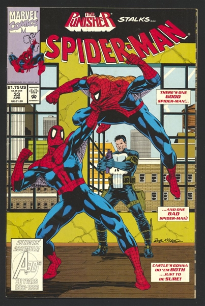 Spider-Man #33 FN Punisher Vengeance p2 1993 Marvel Comic Book