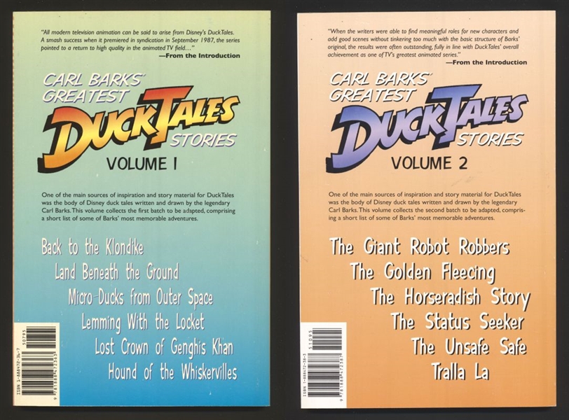 Disney Presents Carl Barks' Greatest DuckTales Stories SET #1-2 NM 2006