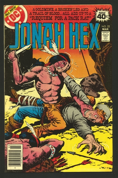 Jonah Hex #22 FVF 1979 DC Comic Book