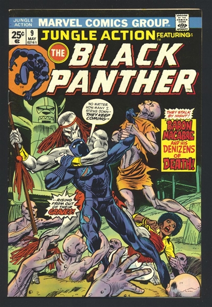 Jungle Action #9 VF/NM Black Panther 1st Baron Macabre 1974 Marvel Comic Book