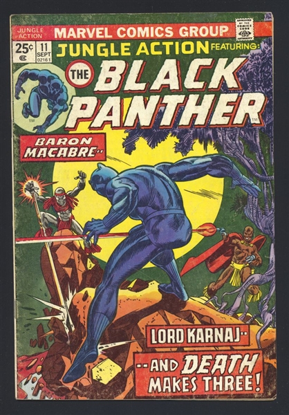 Jungle Action #11 G Black Panther 1st Lord Karnaj 1974 Marvel Comic Book